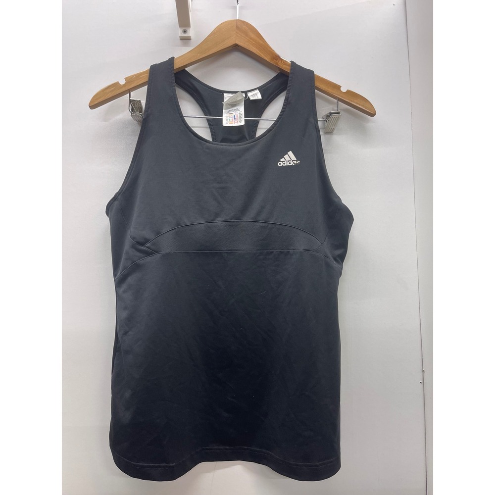 Adidas Womens Climalite Racerback Tank Top Black Large Activewear Gym Shirt